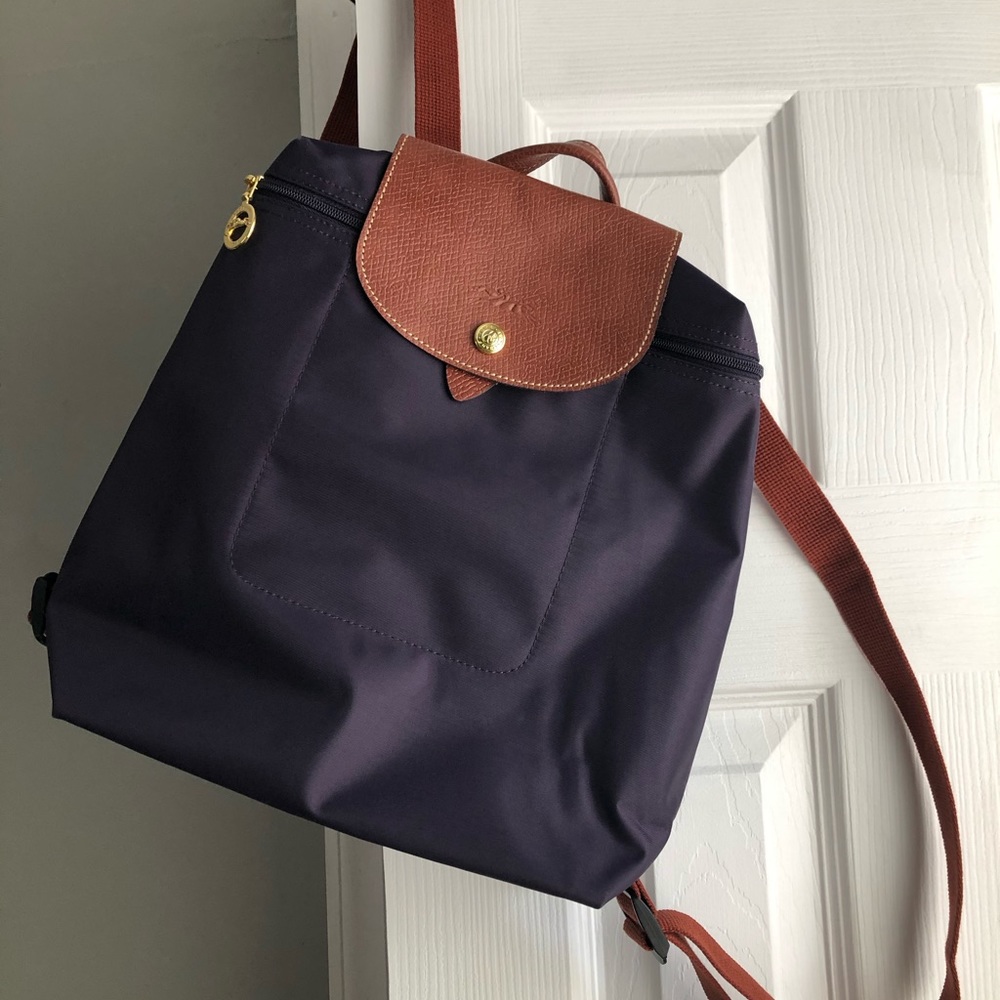 Longchamp Le Pliage Backpack Bilberry